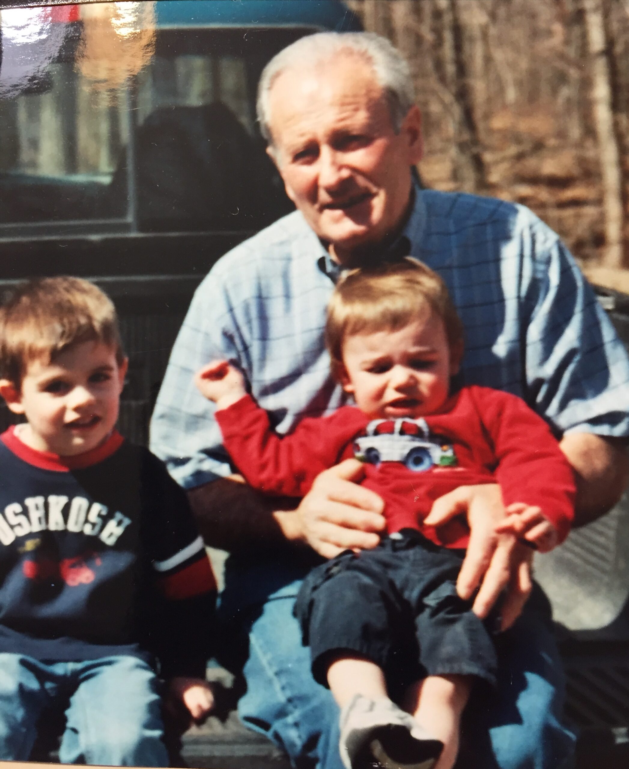 Giovanni Verrelli with Dino’s sons, Cole (left) and Luke (right)