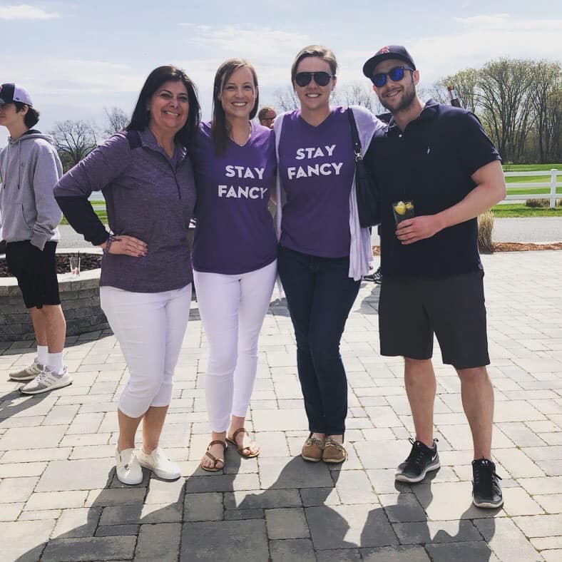 Friends and family gathered at the Fancy Nancy Golf Outing